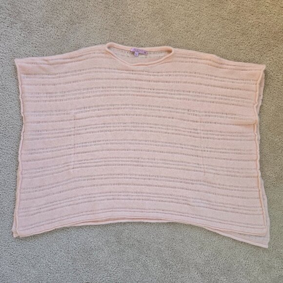 Calypso St. Barth Sweaters - NWOT Calypso St. Barth Cashmere Poncho Peach Pink Boho